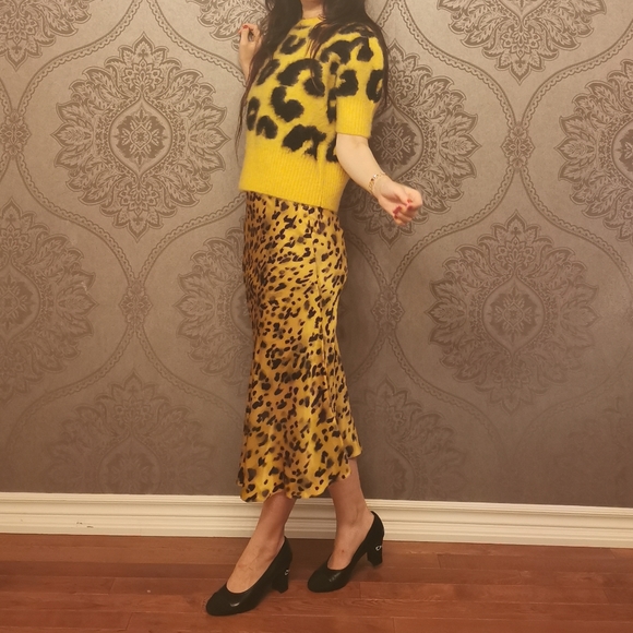 Miu Miu leopard print mohair blend sweater - Picture 3 of 15